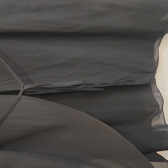 Eileen Fisher Sheer Silk Georgette Duster Jacket Size Medium Petite - Picture 7 of 9